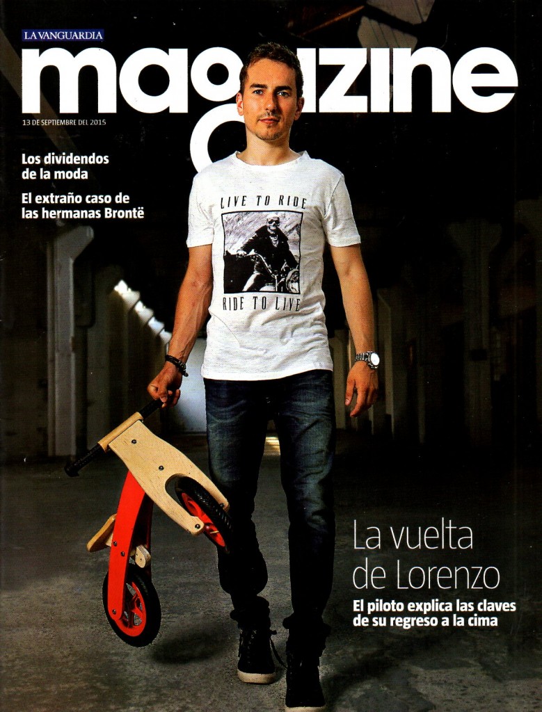 MAGAZINE LA VANGUARDIA-SPAIN-13.09.2015-COVER-JORGE LORENZO IN DIESEL